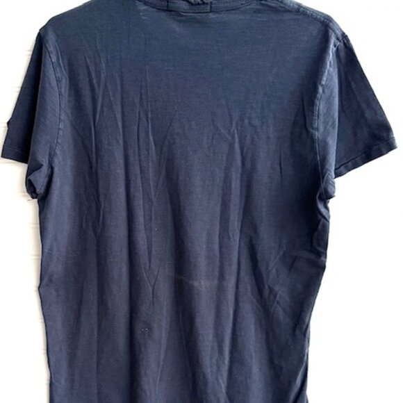 Johnson Motors Death Rides Faster distressed M Faded Black Shirt NWOT - Picture 4 of 5